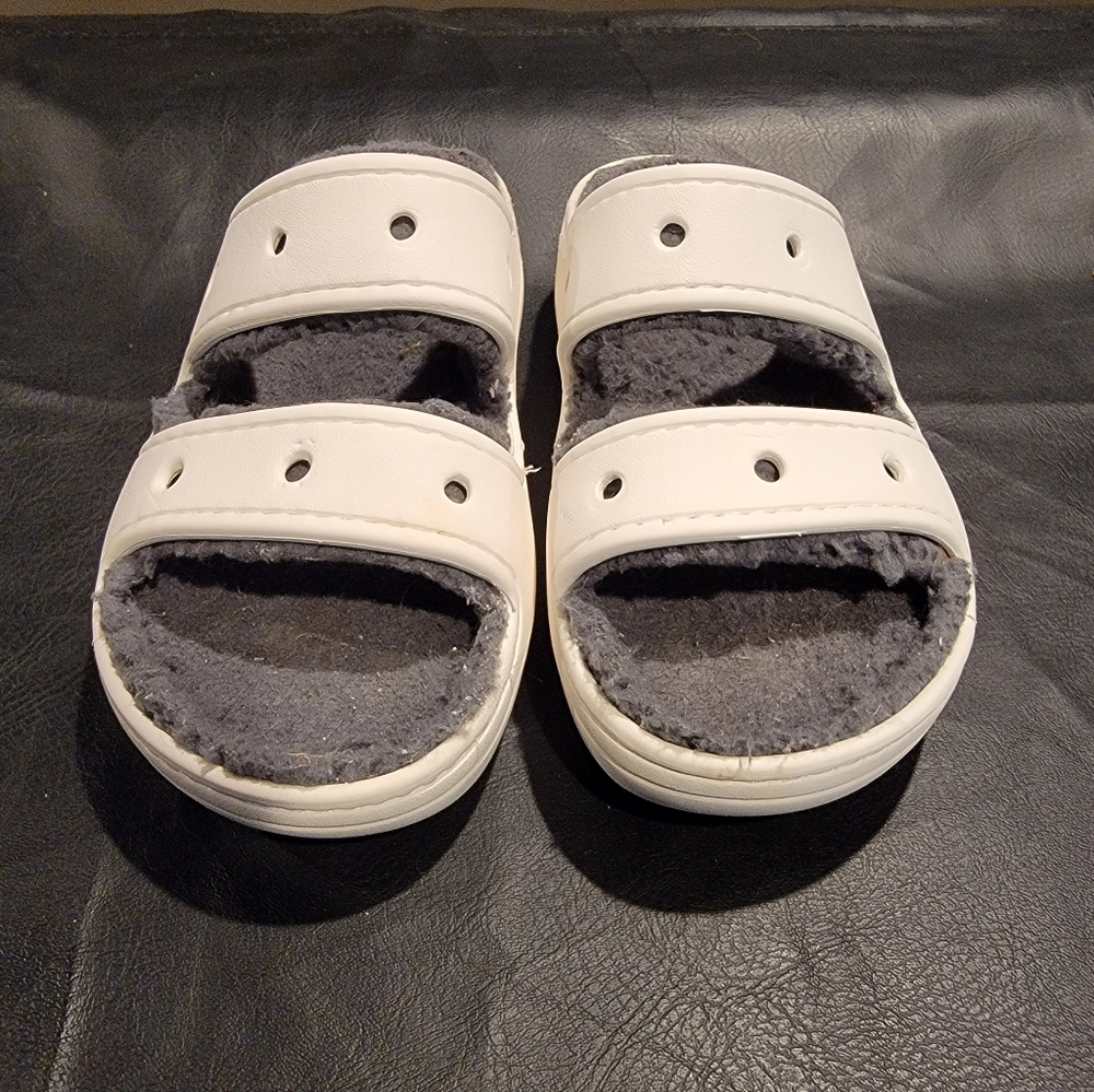 Kids White and Gray Sandals